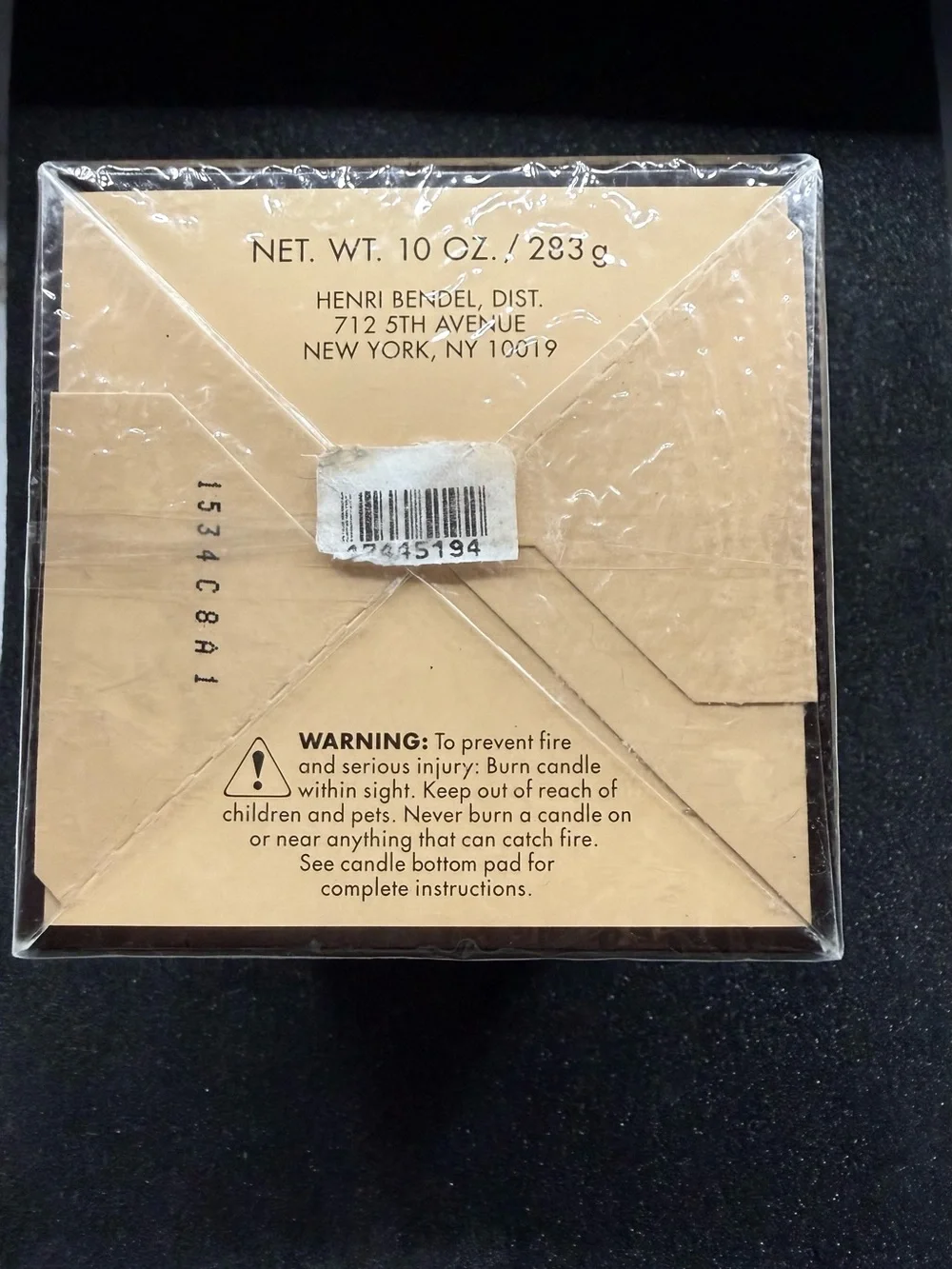 *NIB*HENRI BENDEL HOME NEW YORK Scented Candle, Orange Flower - 10 oz.